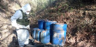 Aseguran más de 3 mil litros de sustancias para elaborar metanfetaminas en Cualiacán