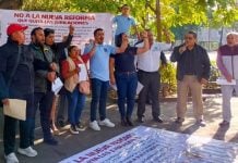 Sindicatos protestan por reforma a Ley del Servicio Civil de Morelos; gobernadora garantiza respeto a derechos adquiridos