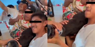Sujetos arrastran a toro al interior de un bar para emborracharlo por “tradición” en Yucatán | VIDEO
