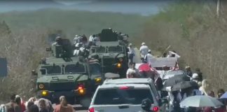 Sheinbaum recorre Sinaloa con fuerte dispositivo de seguridad; no están solos, asegura