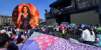 Así se ve el Zócalo de la Ciudad de México previo al concierto gratuito de Shakira