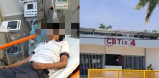 Golpean brutalmente a alumno del CBTis 24 al salir de la escuela en Ciudad Victoria, Tamaulipas