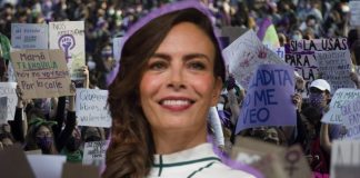 Sasha Sokol exige en el 8M que Luis de Llano cumpla su sentencia