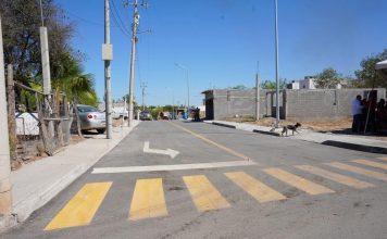 Calles dignas transforman la vida de familias en la colonia Francisco Villa; entrega alcaldesa Carmen Lilia Canturosas pavimentaciones