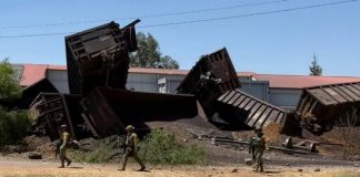 Descarrilamiento de tren en Aguascalientes deja un muerto, dos desaparecidos y varios heridos