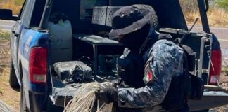 Localizan artefactos explosivos en un campamento delictivo serrano de la comunidad de Zapoqui de Villanueva
