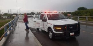 Vigilan zonas de riesgo tras tormenta en Nuevo Laredo, Tamaulipas