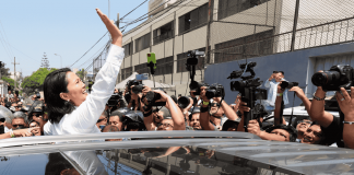 Fujimori celebra virtual victoria en primera vuelta electoral y lanza mensaje contra la izquierda de Perú