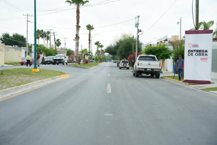 Mejora gobierno de Nuevo Laredo vialidades en las colonias Fovissste, Palacios y Juárez
