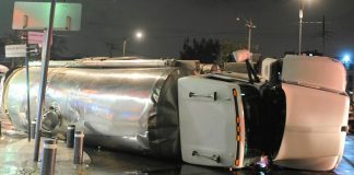 Alerta: vuelca pipa con gas amoniáco en Sonora; ve riesgos