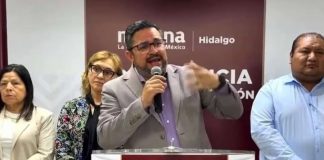 Líder de Morena en Hidalgo respalda a alcalde de Pachuca tras difusión de audios