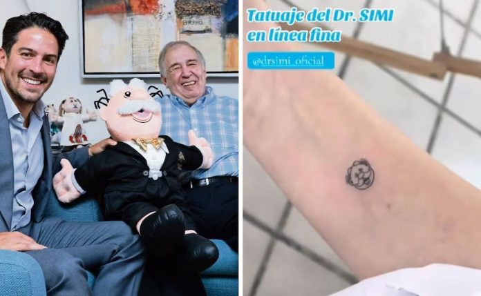 ¿Te tatuarías al Dr. Simi?; la farmacia lanza incentivo económico por lealtad a la marca