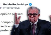 Rubén Rocha Moya comparece ante la FGR tras ser señalado por EEUU