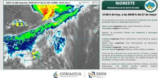 ¿Habrá lluvias fuertes y granizadas en los municipios de Tamaulipas? Así estará el clima