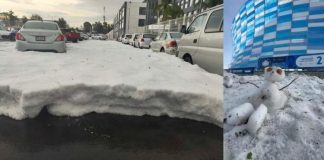 VIDEOS | Intensa granizada sorprende a habitantes del norte de Puebla