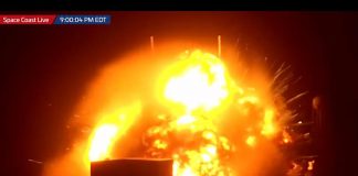 Cohete de Blue Origin explota en plataforma de lanzamiento en Florida durante una prueba