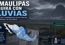 Pronostican lluvias para Tamaulipas; granizo y descargas eléctricas en varias regiones del país