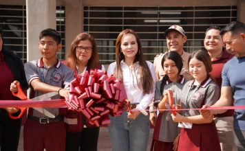 Alcaldesa Carmen Lilia Canturosas transforma infraestructura de secundarias técnicas de Nuevo Laredo