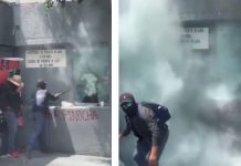 Presuntos integrantes de la CNTE entran y hacen destrozos en la SEP al sur de CDMX