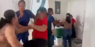 VIDEO Captan pelea entre derechohabiente y trabajadora del IMSS en San Luis Potosí