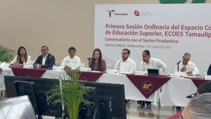 Encabeza secretario de Educación Primera Sesión Ordinaria del ECOES en Nuevo Laredo