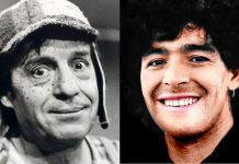 “Usted es mi ídolo, maestro”: el día que Maradona se rindió ante ‘Chespirito’