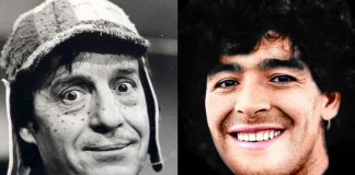 “Usted es mi ídolo, maestro”: el día que Maradona se rindió ante ‘Chespirito’