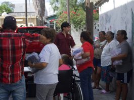 Lleva gobierno municipal apoyo a familias de la colonia CNOP a través de fondos únete a donar