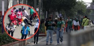 Aficionado sufre presunto INFARTO en la explanada del estadio Ciudad de México; fue atendido por la Cruz Roja