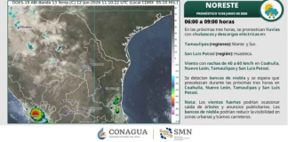¿Qué municipios de Tamaulipas registrarán las temperaturas más altas y lluvias hoy?