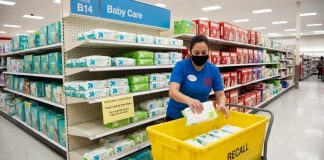 Target retira del mercado toallitas húmedas para bebés por posible contaminación bacteriana.