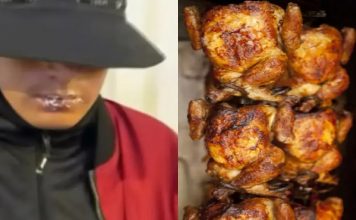 ¡Cena termina en pesadilla! estudiantes no pudieron pagar un pollo al carbón y empleados les queman la boca | VIDEO