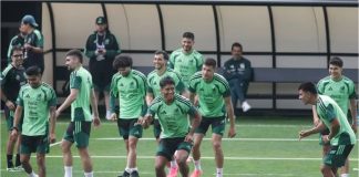La Selección Mexicana entrena bajo la lluvia antes de enfrentar a Corea del Sur