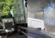 Choque de tráiler durante bloqueo de la CNTE en Tuxtla Gutiérrez; reportan a conductor lesionado