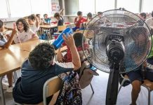 Calor extremo saca a estudiantes de las aulas; siete escuelas aplican clases a distancia