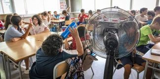 Calor extremo saca a estudiantes de las aulas; siete escuelas aplican clases a distancia