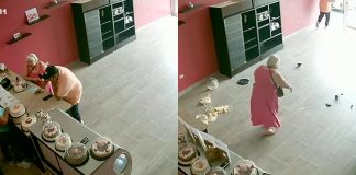 VIDEO: Por berrinche, dos clientes causan destrozos en pastelería de Reynosa, Tamaulipas