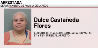 Mujer de Laredo arrestada por presunto uso indebido de 911