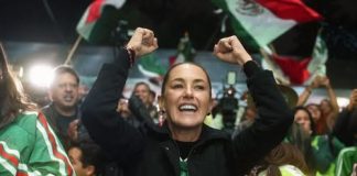 Sheinbaum celebra triunfo de México ante Ecuador y pase a octavos