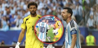 El momento EN VIVO en que Messi le rechaza un abrazo a Vozinha