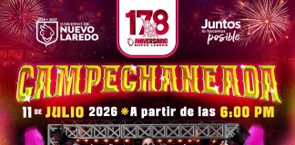 No te pierdas la gran Campechaneada del 178 aniversario de Nuevo Laredo el próximo 11 de julio; Matute pondrá el ambiente