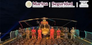 Marina asegura casi tres toneladas de cocaína en el Pacífico