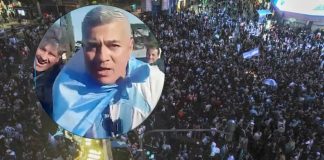 Muere aficionado argentino tras recibir un piedrazo en la cabeza durante celebraciones por victoria de Argentina | VIDEO