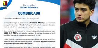 Universidad ofrece BECA DEL 100% a Gil Mora