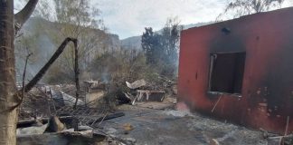 Incendio en Baja California Sur deja 40 casas afectadas y 15 consumidas