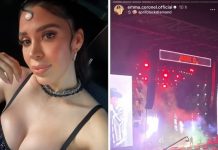 Emma Coronel reaparece en Los Ángeles; causa revuelo su presencia en festival bélico