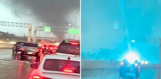 Confirman que tornado toca tierra en San Antonio