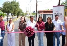 Moderniza Carmen Lilia Canturosas avenida Ruiz Cortines; fortalece movilidad en uno de los corredores comerciales de Nuevo Laredo