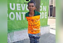 Hallan a presunto cobrapisos amarrado en el centro de Monterrey