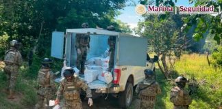 Marina asegura 834 kilos de cocaína en Tonalá, Chiapas; evita que 1.6 millones de dosis lleguen a las calles